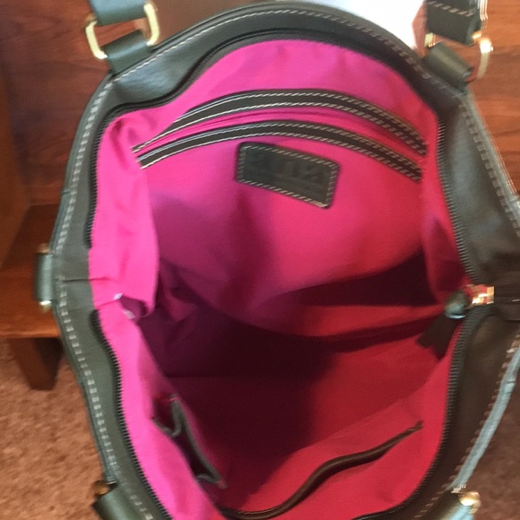 a.n.a GREEN LEATHER SHOULDER BAG - Picture 8 of 11